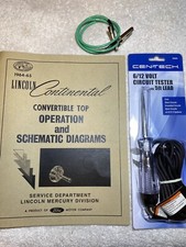 1964-65 Lincoln Continental Convertible Top Manual And Emergency Kit.must Have