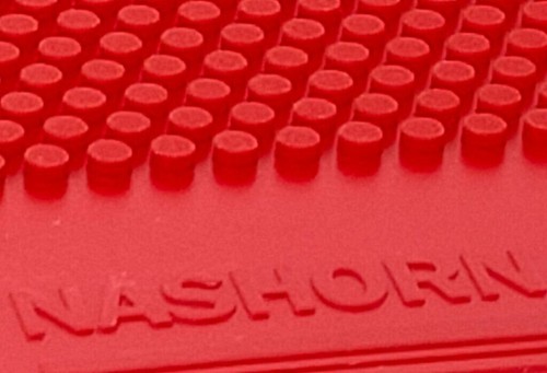 Spin Lord rinoceronte liscio, molto lento, rosso/nero OX, più grande disturbo palla di plastica - Foto 2 di 2