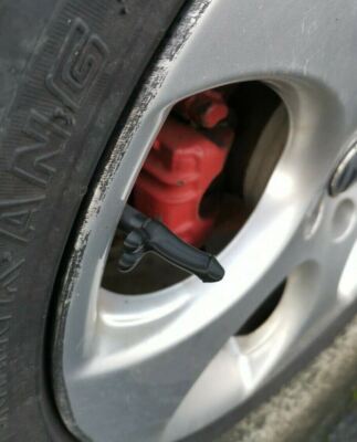 4 X Cappuccio Valvola Auto Moto Bici Cappelli Plastica Nero - Foto 2