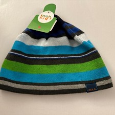 New Bula Kids Knit Winter Hat Blue Green B19