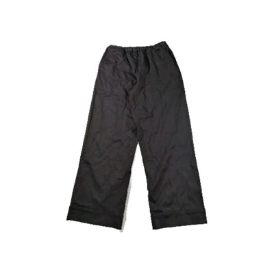 Ulla Popken Women Pull-On Pants Straight Slacks Full Fit Elastic Black 12/14