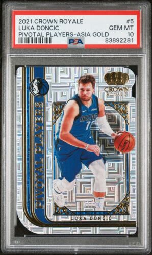 Luka Doncic Gold /10 Psa 10  Pop 1 Crown Royale Pivotal Players 2021 - Picture 1 of 1