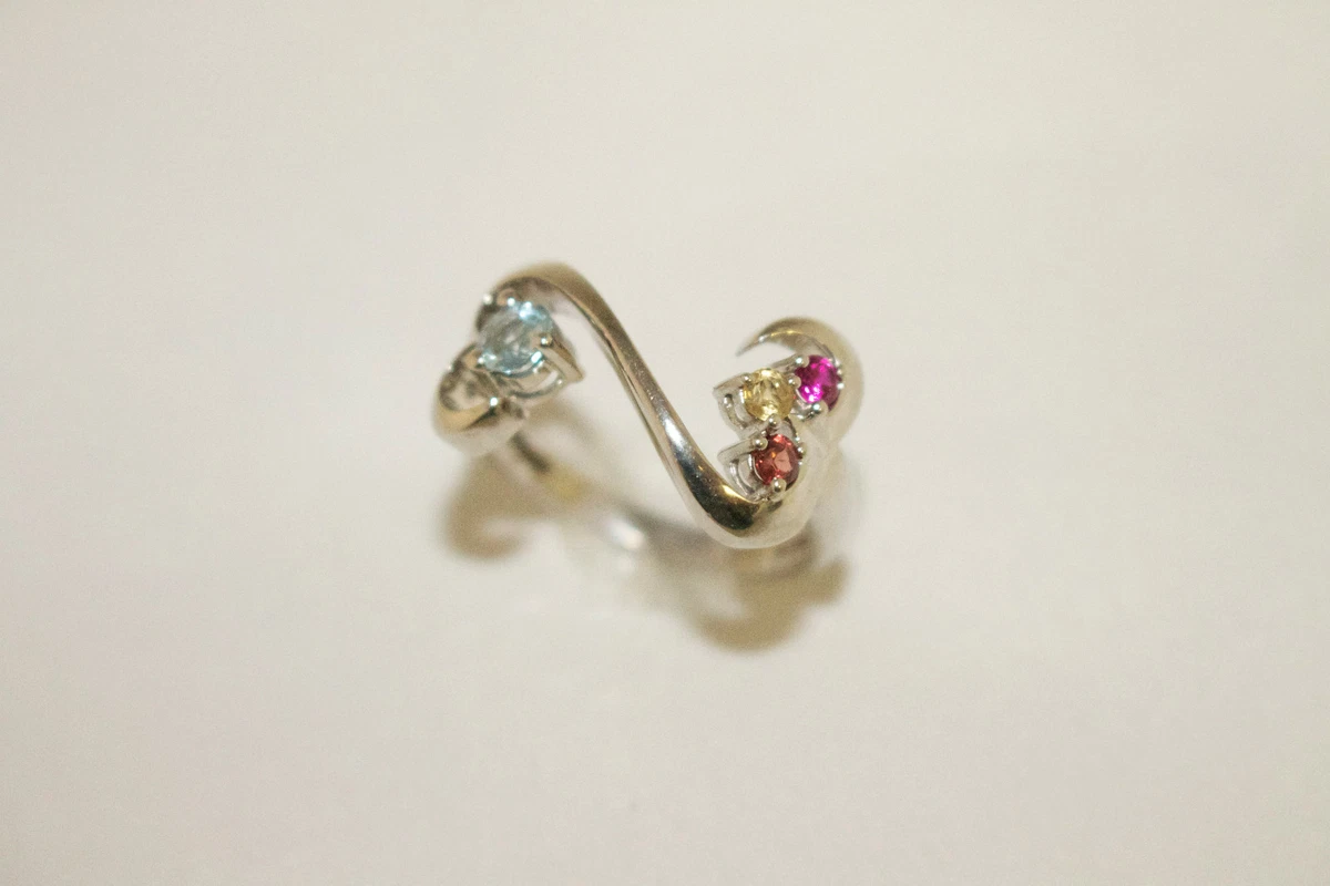 10K White Gold Kay Jewelers Open Hearts Jane Seymour Mother s Ring