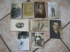 LOT DE 9 CPA PHOTOS PERSONNAGES (OH)