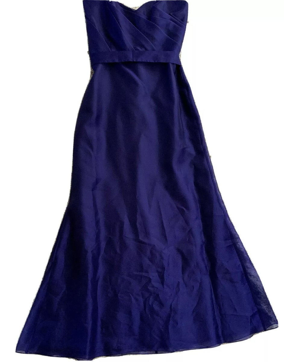 alvina valenta bridesmaid dresses Alvina Valenta Strapless Bow Bridesmaid Dress Formal Gown Wine Purple L,  10/12