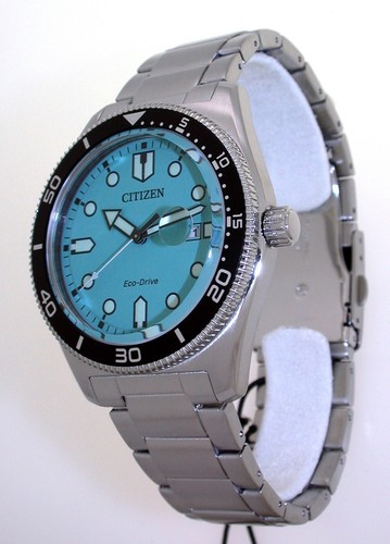 Citizen Sports ECO-DRIVE Solaruhr Herrenuhr Türkis10 ATM WR 43 mm AW1760-81W - Picture 2 of 4