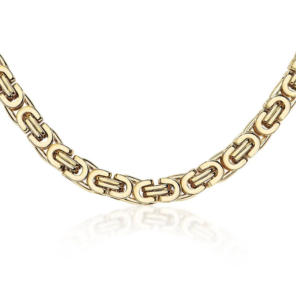 Herrenkette Gold vergoldet Königskette Kette 999er Gold 24 Karat B-Ware K6187DL - Bild 3 von 3