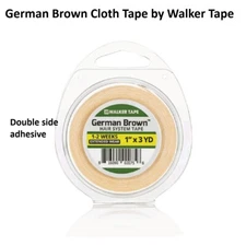 German Brown Cloth Tape 1 inch X 3 yard roll by Walker Tape