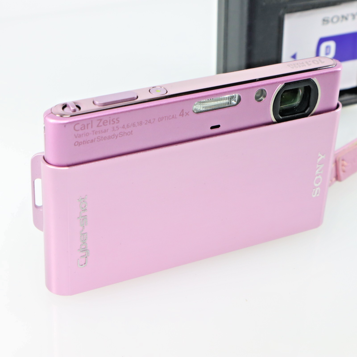 Top Mint】SONY DSC-T77 Digital Camera Pink Cyber Shot 4.0x Optical