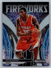 2022 Panini Prizm Draft Picks #FW-KD Kevin Durant Fireworks Silver Prizm