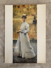 300. CARTOLINA GIACOMO GROSSO, Ritratto All’aria Aperta (signora In Giardino)