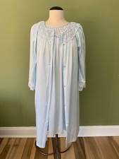 GILEAD Vintage Blue Short Gown/Nightgown 5931  Robe/Peignoir 4931 SET USA S