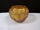 Fenton Gold Marigold Carnival Glass Rose Bowl Vase Candle Bowl Starburst INV2