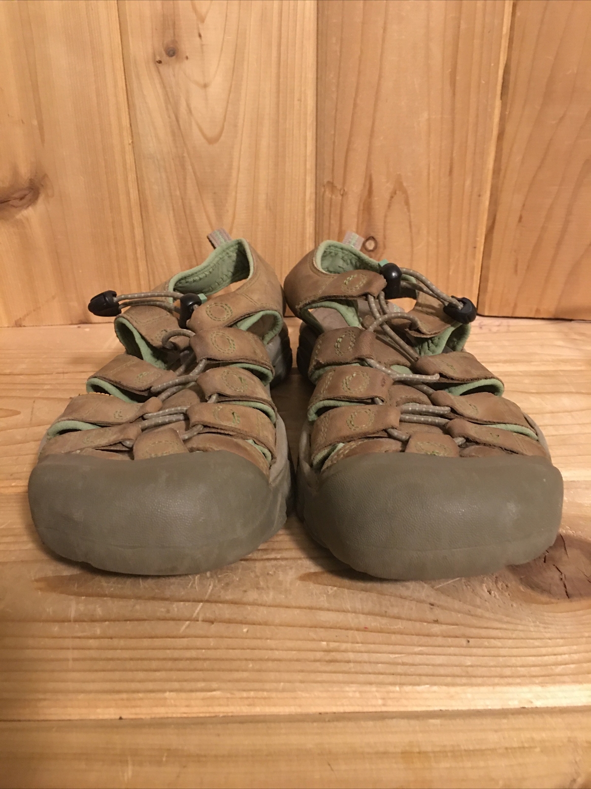 Scarpe donna Keen impermeabili marrone verde passeggio escursionismo outdoor misura 8 5