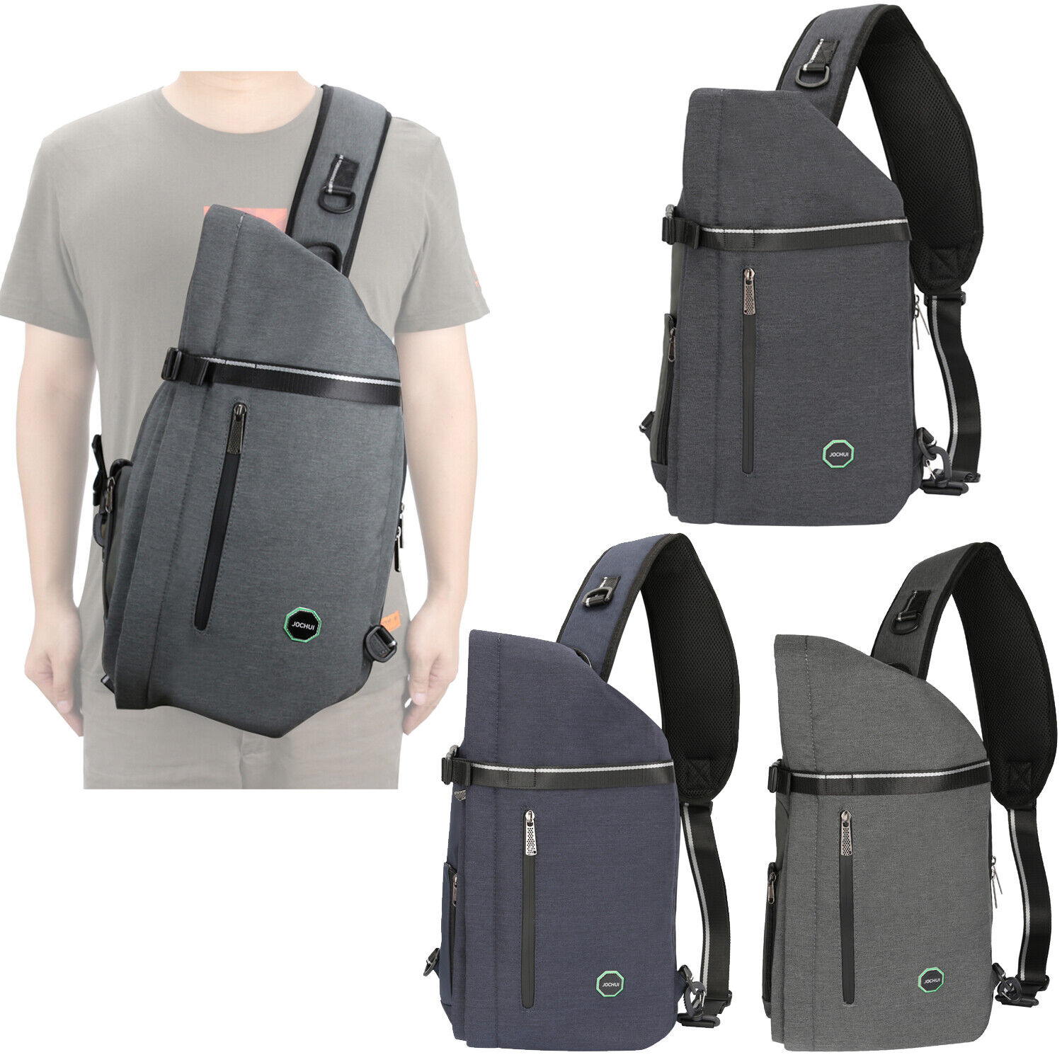 Extreem Anders ketting Large Unique Sling Bag Backpack Crossbody Bag Laptop Backpack Bag Men Women  Gray | eBay
