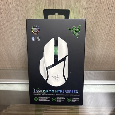 NEW - Razer Basilisk V3 X Hyperspeed RBG Optical Bluetooth Gaming Mice, White