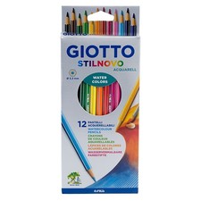 Image of Giotto 255700 Stilnovo Acquarell Watercolour Pencils - Pack of 12
