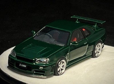 NISSAN Skyline GT-R (R34) Z-Tune - Luxory Base  - british green - PGM 1:64