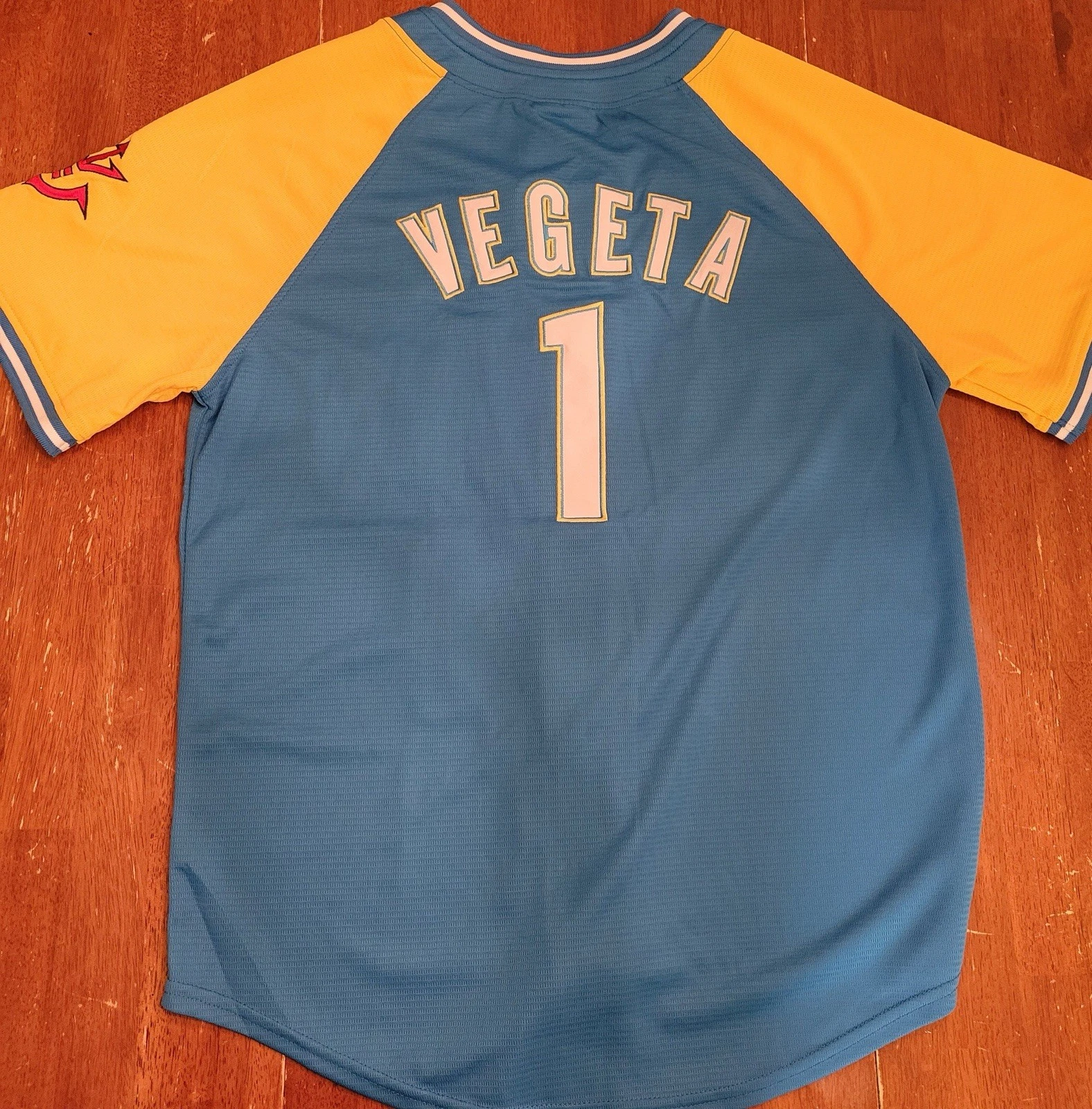 Dragon Ball Z Medium Baseball Jersey Vegeta Saiyan 1