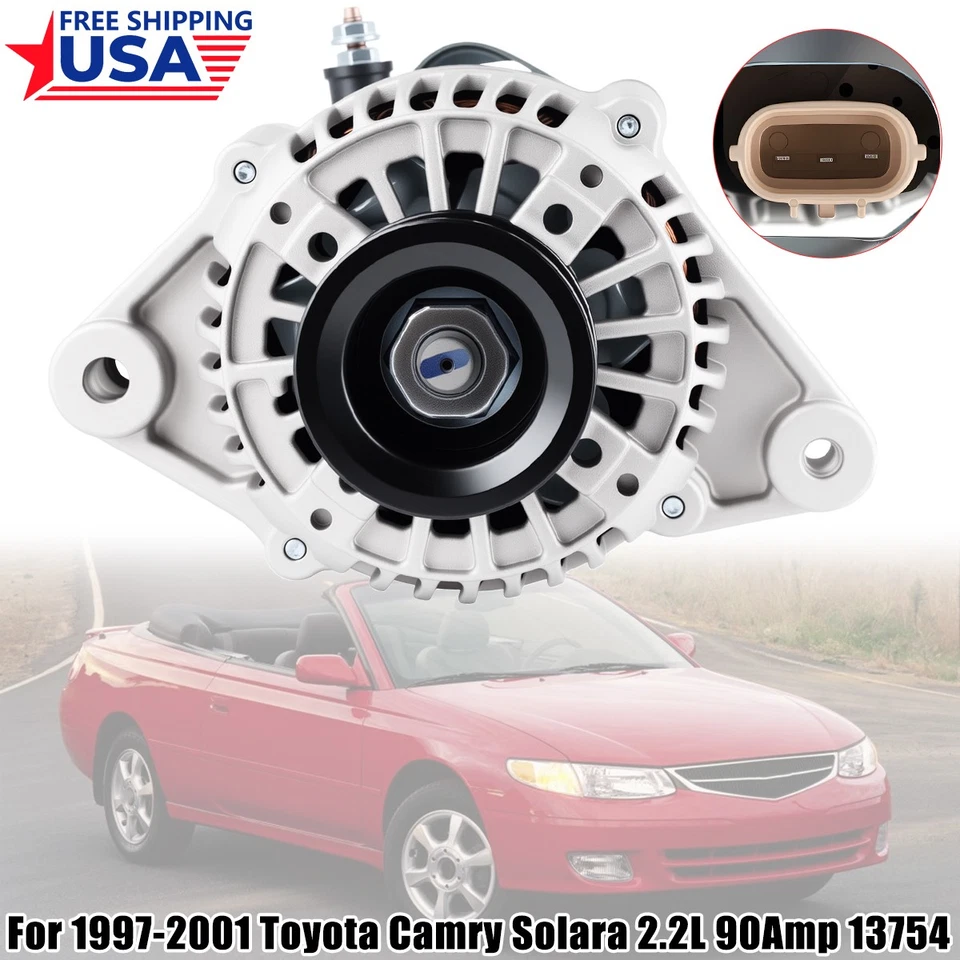 Heavy Duty 80A Auto Alternator 27060-03060 5-Groove For Toyota Solara 1999-2001 - Imagem 2 de 4