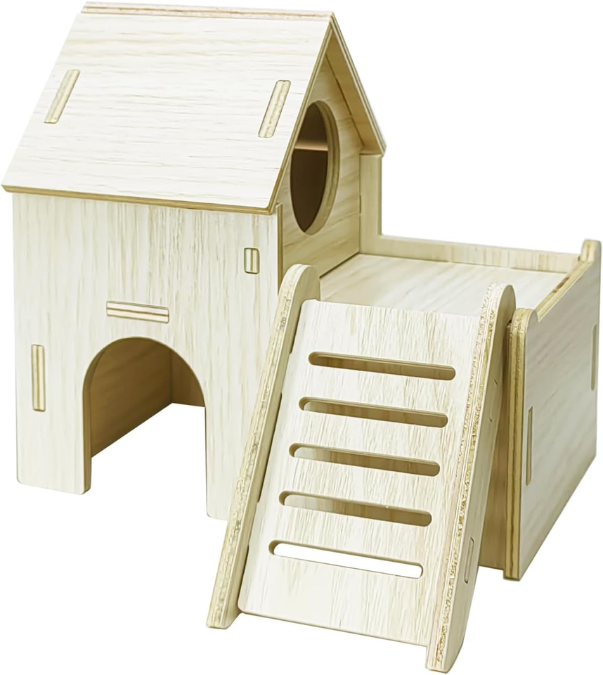 Curated visual reference: Wooden Hiding Boxes For Hamsters Reference: Hamster Hideout Cage Accessories Hamster House And Habitat Wooden