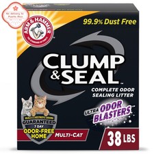 Clump Seal Multi-Cat Litter Odor Sealing Clay Clumping, 38 lb