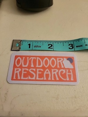 NEW Outdoor Research Orange Silver Sticker