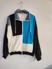 Vintage Christian Dior Monsieur Colorblock Windbreaker Jacket L   80s Sport
