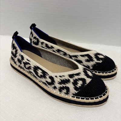  NEW  Rothy's Sandy Cat Women s The Espadrille Natural Hemp Knit Flats~ Size 9.5