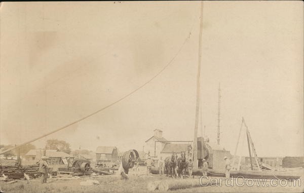 Logging Operation Original Vintage Real Photo Postcard RPPC