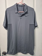 Nike Dri-Fit Golf Polo Shirt Mens Medium Grey