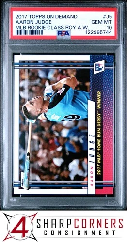 2017 TOPPS ON DEMAND MLB ROOKIE CLASS ROY AWARD WINNER #J5 AARON JUDGE RC PSA 10