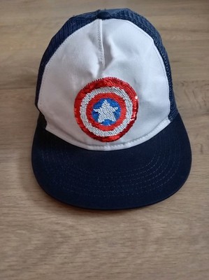 Marvel Baseball Cap mit Wendepailletten Logo Captain America und Spiderman