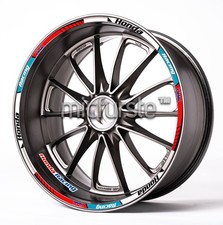 Autocollants de jante autocollants de roue HONDA RACING HRC BLANC