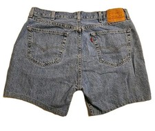 Vtg Levi s 505 Jean Shorts Mens 38 Blue Denim Zip Fly 90s Jorts Regular Fit