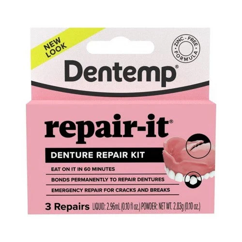 Dentemp, Repair-It Denture Repair Kit, 3 Count