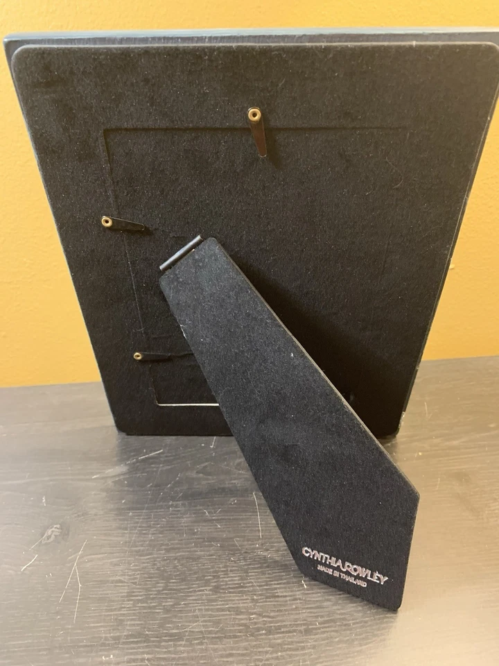 "Marco de fotos Cynthia Rowley New York efecto encaje verde ornamentado 5"" x 7""" Foto 4 de 4