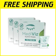 Eyelid Cleanser Wipes - Gentle Eyelash and Eyelid Wipes