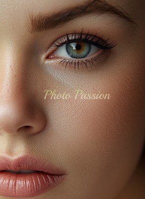 Foto A4 Portrait Frau Farben Poster (3929)