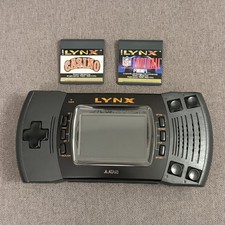 Atari Lynx II 2 Console System For Parts or Repair w/Battery Cover w games