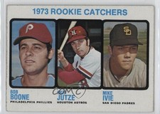 1973 Topps High Number Rookie Catchers ( ) Bob Boone Skip Jutze Mike Ivie fh9