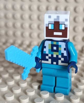 LEGO   MINECRAFT FIGUR ENDER EXPLORER MIT DIAMANTSCHWERT NEU & UNBENUTZT