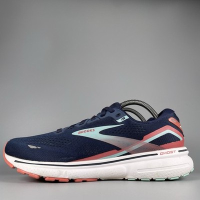 Women s 10.5 Men s 9 Brooks Ghost 15 Blue Athletic Running Walking Shoes Sneaker