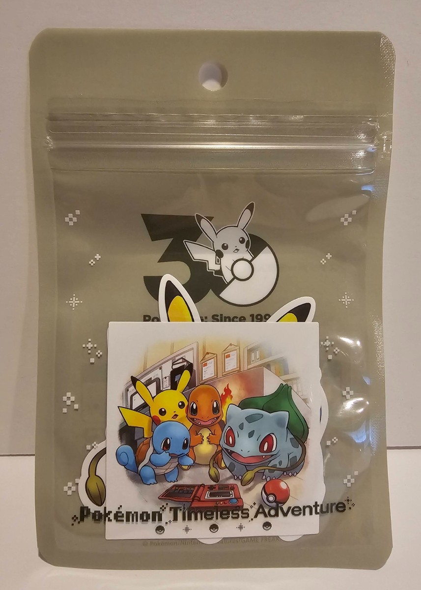 ステッカー Pokémon Timeless Adventure カントー Pokémon Japan Timeless Adventure Kanto 30th Anniversary Sticker