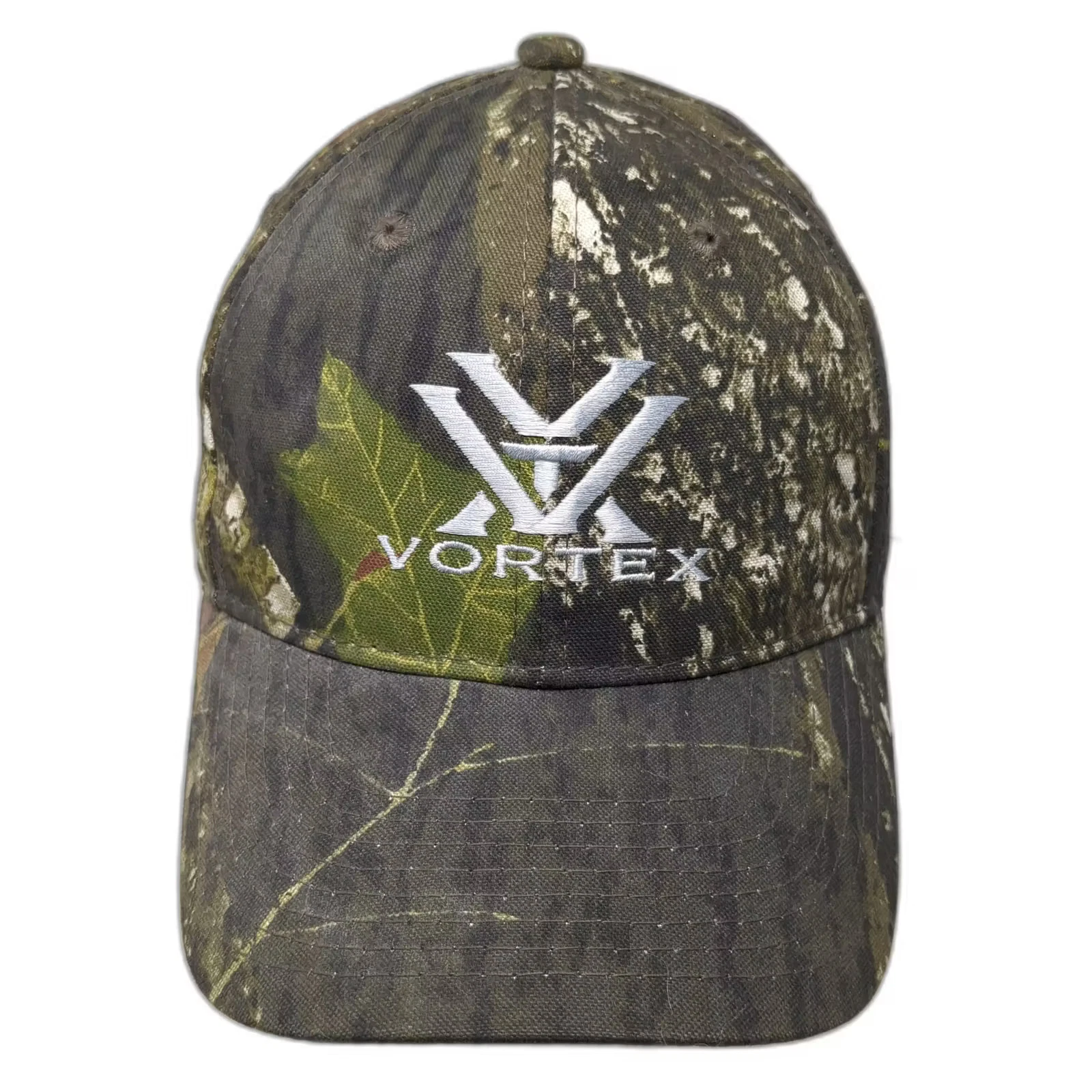 Vortex Green Camo Baseball Cap OS Embroidered Force of Optics Adjustable Hat