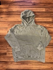 Aerie Distressed Olive Green Oversized Hoodie Size Small