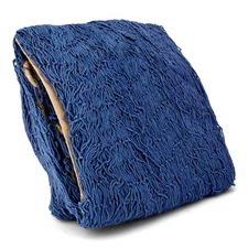 Decorative fishing net blue with floats 250x250cm touch of sea in the home