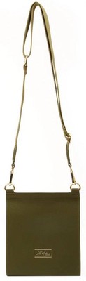 Alice Wheeler London Womens Bloomsbury Crossbody Bag Olive Green - Main Image