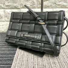 Used MICHAEL KORS Woven Leather Shoulder Bag