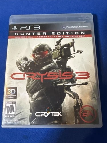 Crysis 3 -- Hunter Edition (Sony PlayStation 3, 2013) CIB, Manual & Clean Disc!